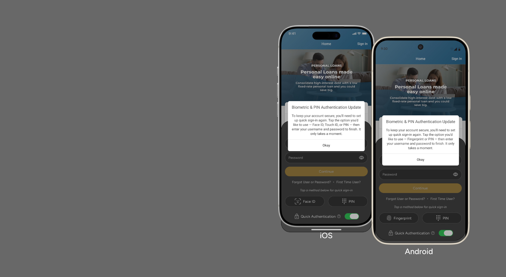 Mobile Banking Login Updates